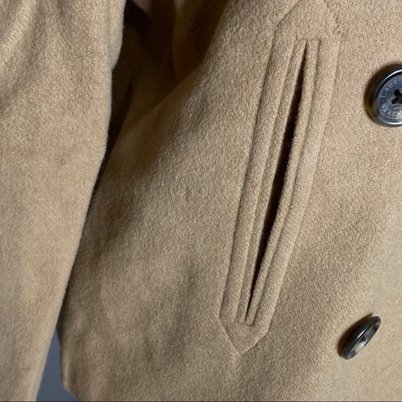 Lauren Ralph Lauren Camel Hair Peacoat Size 8 - Picture 8 of 14